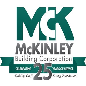 McKinley Building 25 years of service logo