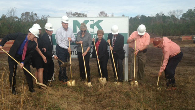 Groundbreaking ceremony for Microsolv in Leland